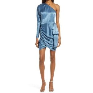Elliatt Saronic One-shoulder Dress in Blue